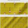 thumbnail image 2 of Soimoi Yellow Cotton Voile Fabric Notes & Guitar Musical Instrument Printed Craft Fabric by the Yard 56 Inch Wide, 2 of 7