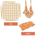 thumbnail image 4 of 3.9”x 3.9” Safety Lifting Net Straps  Flat Nylon Sling Hoisting Net  Loading Heavy Objects 10cm Square Mesh Tear Resistance for Construction Moving Towing Hoisting Work Gear Max.Load 660l, 4 of 11