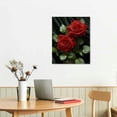 thumbnail image 2 of Nawypu Vintage Black Art Painting Red Rose Wall Art Paintings Modern Abstract Wall Art Decor Flower Art Paint for Bedroom Living Room Home Decor Valentines Gift, 2 of 4