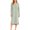 *Green, variant on Women's Round Neck Long Sleeve Nightgown, Side Slit Loose Midi Sleep Dress ,Soft Casual Loungewear ,M