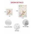 thumbnail image 7 of Easter Kitchen Dish Towels for Drying Dishes Set of 4, Vintage Spring Bunny Eggs Farmhouse Floral Leaves Waffle Weave Microfiber Hand Tea Bathroom Towels Quick Dry & Absorbent Towel 15.7x23.6, 7 of 7