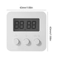 thumbnail image 4 of pitrice Wall Mount Digital Timer Clock Time Management Teachers Training Workout Timing Device Household Bakery White 1Set, 4 of 6