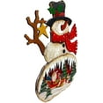 thumbnail image 5 of STC World Christmas Wooden Sign On Easel Holiday New Year Decorations for Indoor Outdoor Fireplace Mantel Display 15" x 12" Snowman, 5 of 7