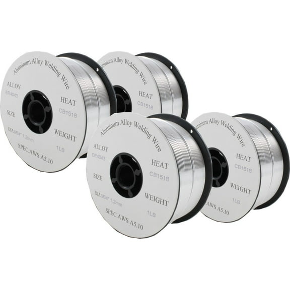 ER4043 - MIG Aluminum Welding Wire - 1 Lb x 0.045" (4 SPOOLS)