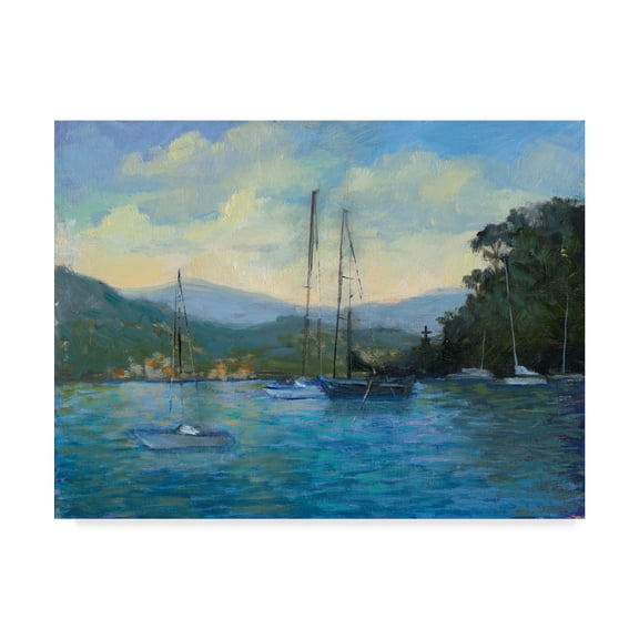 Trademark Fine Art 'Portofino Bay' Canvas Art by Mary Jean Weber
