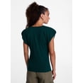 thumbnail image 4 of Scenario Women's and Women's Plus Tee with Short Bubble Cap Sleeves, Sizes XS-4X, 4 of 6