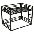 thumbnail image 5 of Generic Queen over Queen Metal Bunk Bed for Adults - Space-Saving Design, Noise Reduced, No Box Spring Needed, Heavy-Duty Steel Frame, Black Finish, 5 of 9