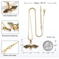 thumbnail image 2 of 316L Stainless Steel Skull Pendant Necklace for Men Skull Pendant Necklace for Men Urn Necklace for Ashes Grandma Grandpa Mom Dad Papa Nana Brother Sister, 2 of 6