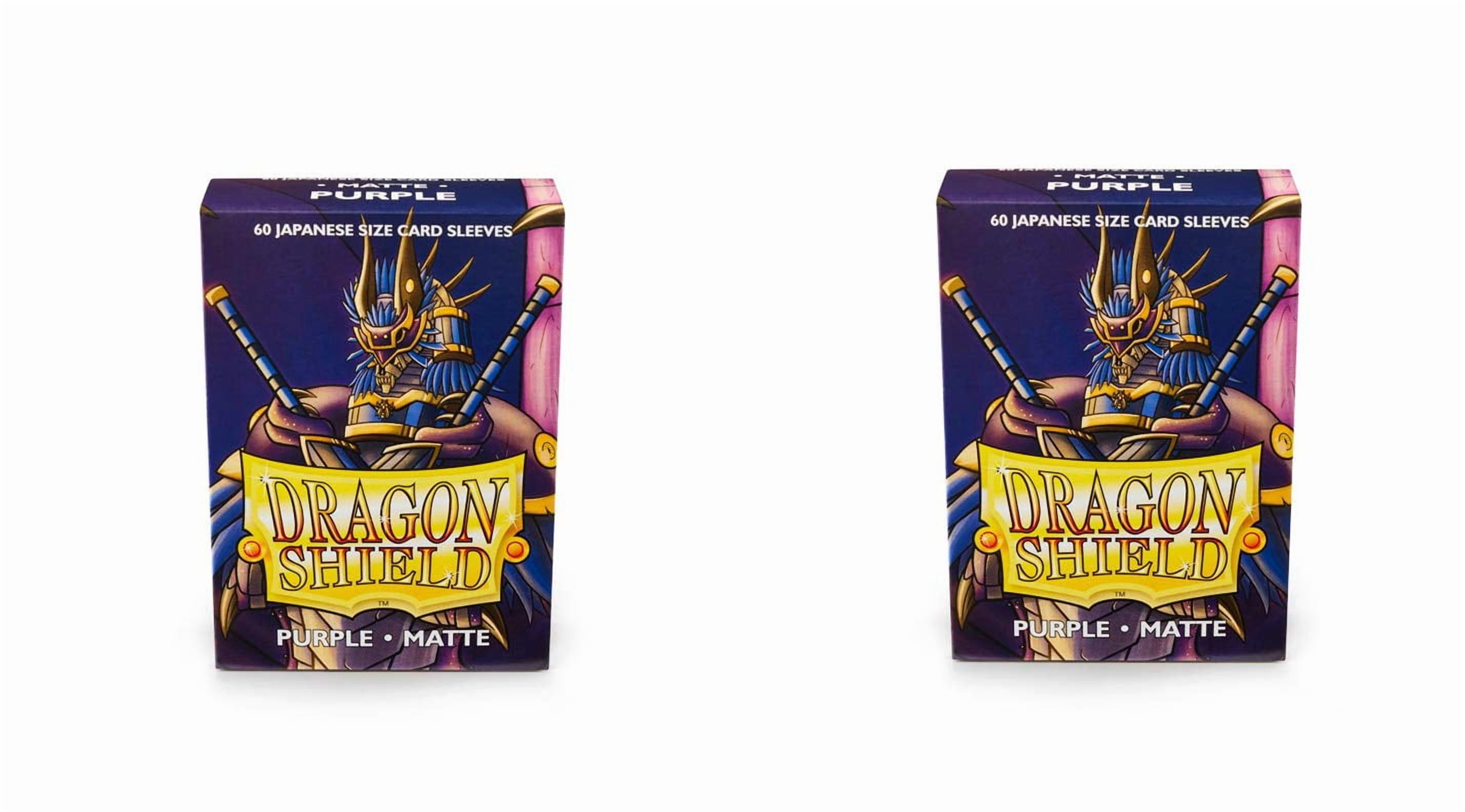 2 Packs Dragon Shield Matte Mini Japanese Purple 60 ct Card Sleeves Value Bundle!