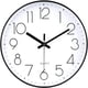 thumbnail image 1 of Reloj de pared moderno de 30 cm, de cuarzo, silencioso, funciona con pilas, redondo, decorativo, para oficina, aula, escuela, 1 of 5