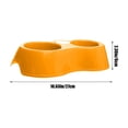 thumbnail image 3 of Fiudx Comedero Doble para Mascotas, Diseño Único con Separación, Base Antideslizante, Plástico Apto para Uso Alimentario, Ligero y Portátil, Ideal para Viajes Al Aire Libre, Comidas En Casa, Fácil de, 3 of 6