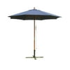 International Concepts Market Umbrella - 9' - Wooden Pole-Color:Navy blue