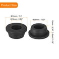 thumbnail image 2 of Uxcell 4Pack 5/8" ID, 1" Drill Hole Rubber Grommets, Top Hat Grommets Firewall Hole Plug Fit 16mm Wire, Black, 2 of 6