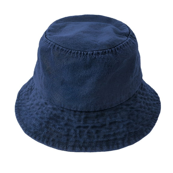 TELOLY Women Denim Bucket Hat Washed Jean Fisherman Cap for Men Women Wide Brim Lightweight Unisex Beach Sun Hats Bucket Hats for Men