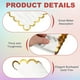 thumbnail image 3 of Uxcell 50 Pcs Servilletas de Cóctel con Borde Ondulado y Foil Dorado, 5 x 5 Pulgadas Servilletas de Papel Desechables para Decoraciones de Mesa de Fiesta de Compromiso, Boda, Aniversario, Blanco, 3 of 7