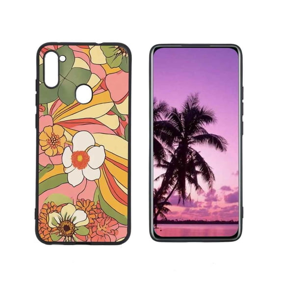 Compatible with Samsung Galaxy A11 Phone Case, Flower-25 Case Silicone Protective for Teen Girl Boy Case for Samsung Galaxy A11