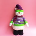 thumbnail image 4 of sweethay Muñeco de Navidad Interesante Decoración de vacaciones Diseño de escena Año Nuevo Decoración de Navidad Festival Adorno Decoraciones de Kits de decoración para fiestas Muñeco de nieve sweethay HA070740-02, 4 of 6