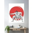thumbnail image 2 of Japanese Sumo Wrestler In Tokyo Tshirt Etc Poster Wall Art, Modern Wall Decor For Living Room Bedroom, 24x36 UNFRAMED, 2 of 3