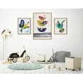 thumbnail image 6 of Kate and Laurel Sylvie The Family Tree, Bird of Peace and Peace Dove Framed Canvas Wall Art Set by Rachel Lee of My Dream Wall, 3 Piece Set Natural, Mid-Century Colorful Animal Art for Wall, 6 of 6