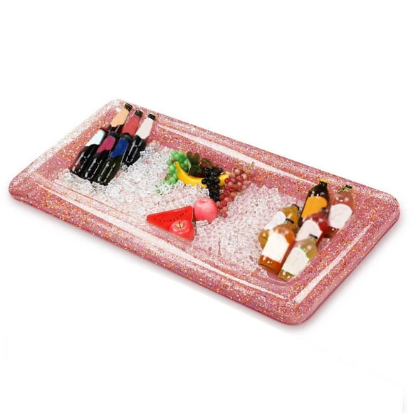 Inflatable Ice Trough Ice Bucket Inflatable Ice Tray Summer Party Picnic and Camping Inflatable Water Bar Ice Buckets for Parties