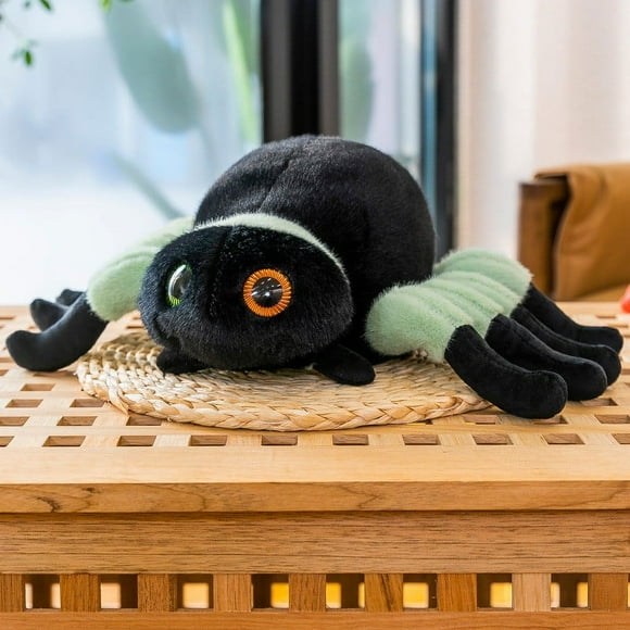 Mefallenssiah Spider Stuffed - Soft Huggable Black Spider, Adorable Plush toy, Cute Desert Cuddle Gift, Super Soft Plush Doll toy for Kids,Giant Stuffed Spider toy Huge