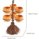 thumbnail image 2 of Halloween Pumpkin Snack Bowl Rack Storage Rack (three Cups) 1 Pieces, 2 of 5