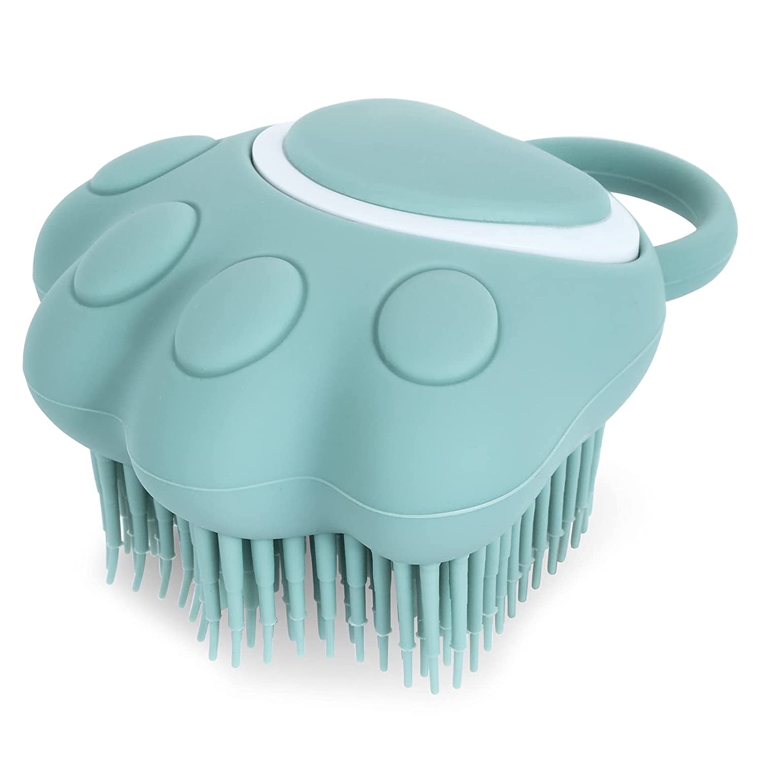 Dog Cat Bath Brush, Silicone Puppy Massage Brush Hair Fur Grooming