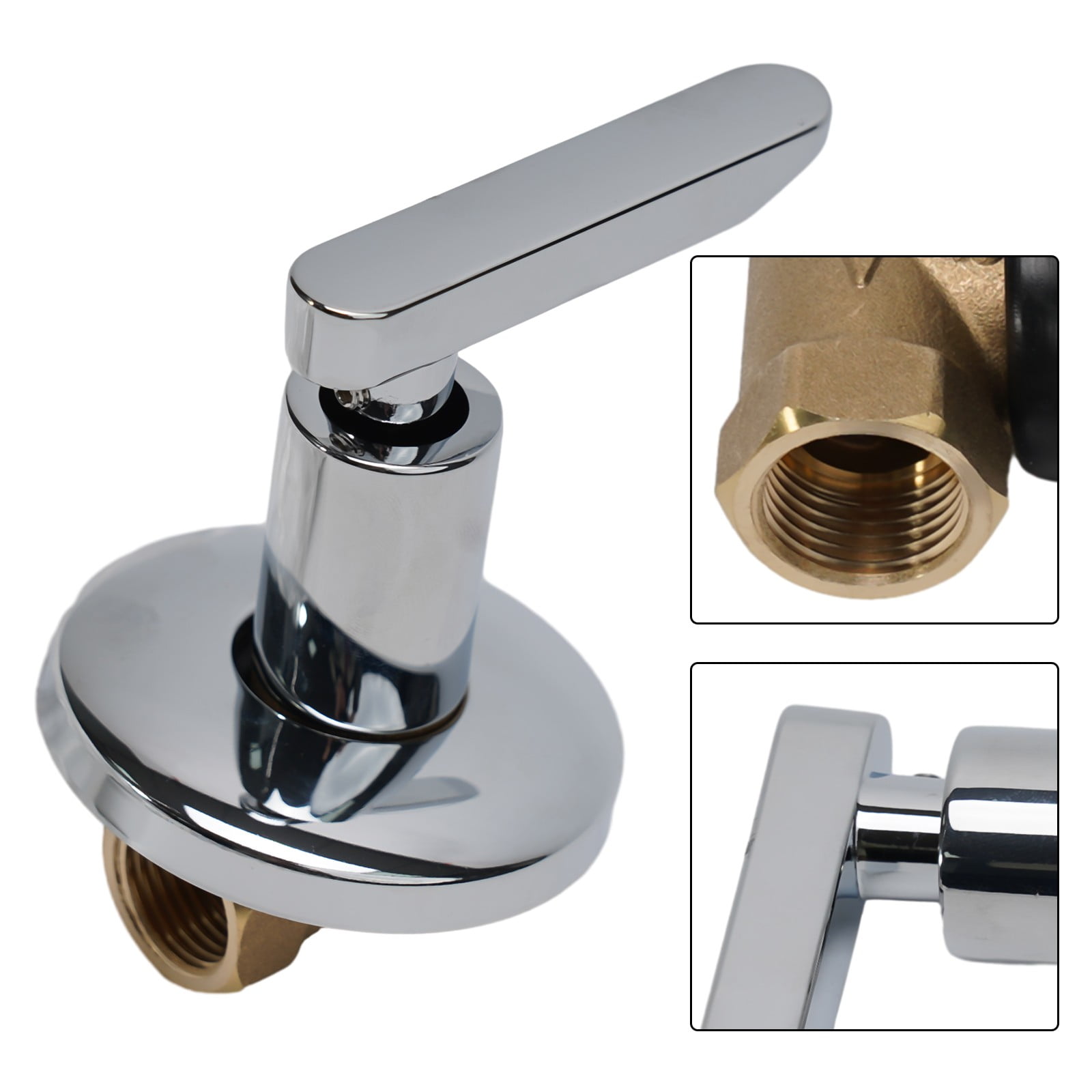 Brass Dark Valve Dn15 Concealed Switch Bathhouse Shower