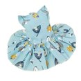thumbnail image 1 of Greeniant de perro, disfraz de verano y primavera para perros, mono para mascotas, artesanía, ropa práctica para cachorros, hermosa rosa XS Ropa para mascotas Ipomoea Nil Azul S Greeniant PT003839-27, 1 of 6