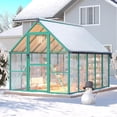 thumbnail image 5 of EastVita 8x10 ft Walk-In Greenhouse KitClear Pop-up Greenhouse Green, 5 of 8
