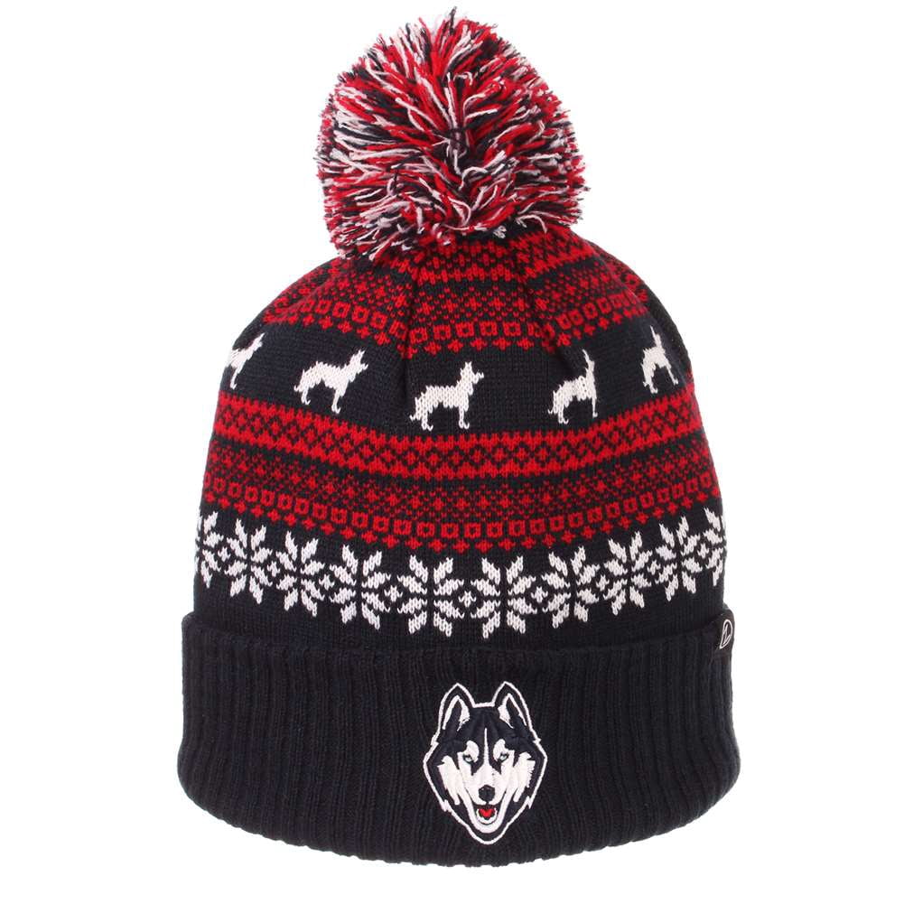 UConn Huskies Zephyr Carousel Pom Knit 