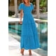 thumbnail image 4 of Vestido de Verano PRETTYGARDEN 2025 con Cuello Cuadrado y Mangas Abullonadas de Ojal, 4 of 8