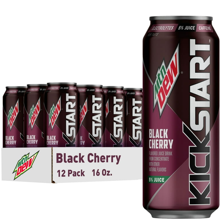 Mountain Dew Kickstart Black Cherry, 16 fl oz, 12 Pack photo 1