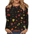 thumbnail image 6 of Edvintorg Women Long Sleeve Tops Dressy Casual Business Work Shirt Fall Trendy Clothes Lightweight Loose Blouses Plus Size, 6 of 8