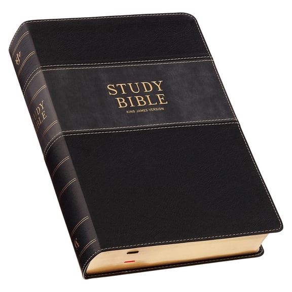 KJV GP BLACK GRAPHITE BOXED STUDY BIBLE THUMB INDEX