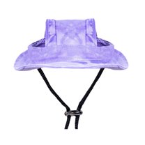 potrochi Tie Dye Dog Hat with Ear Hole Round Brim Dog Puppy Cat Sun Hat Bucket Hat Outdoor Sun Protection Pet Caps for Small Medium Cats Dogs Kitten