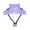 Purple, variant on Purple Purple Adjustable Fisherman Sun Hat For Dogs And Cats With Ear Holes Breathable Outdoor Material