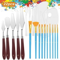 TSV 22pcs Artist Palette Knife and Brush Set, Artistic  Oil Painting Tool for Acrylic Painting Watercolor