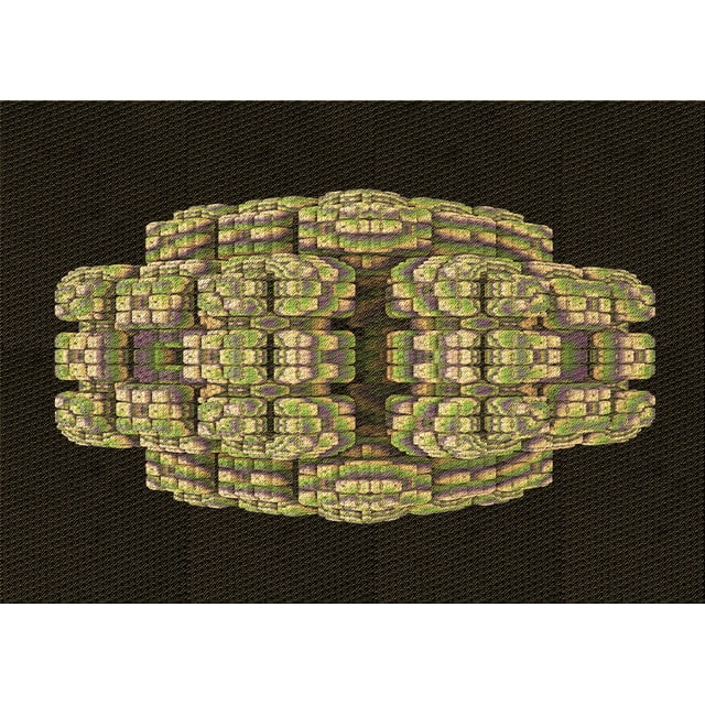 Ahgly Company Tapis d'Intérieur Lavables en Machine Rectangle Transitionnel Zone Grise de Minuit, 2' x 4'