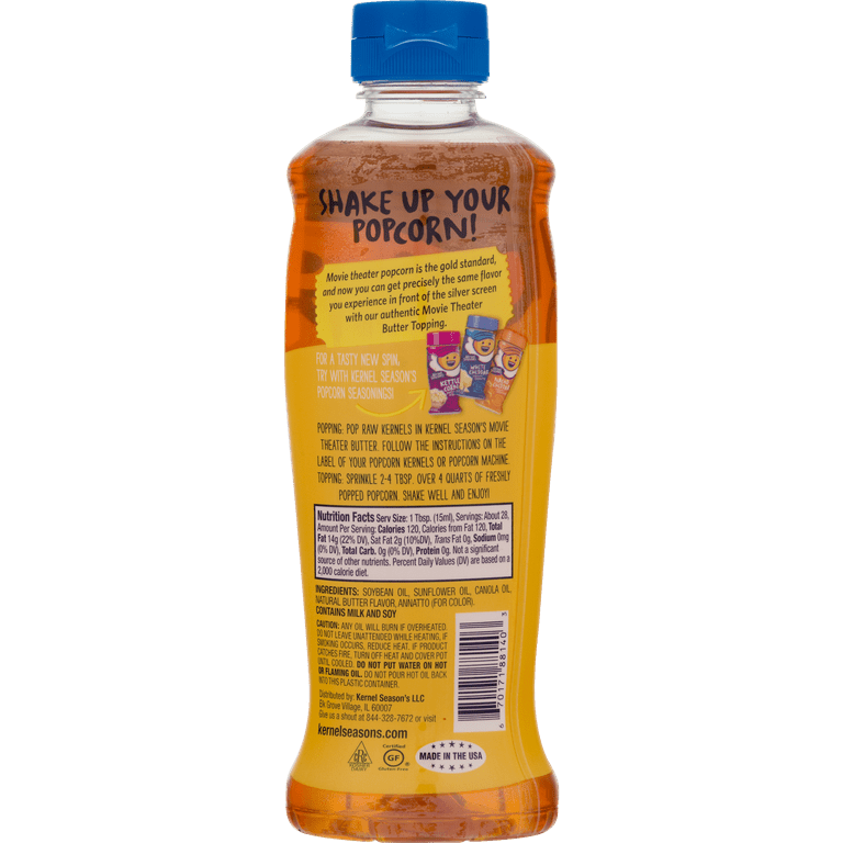 Kernel Season s Movie Theater Butter 13.75 Fluid Ounces Walmart