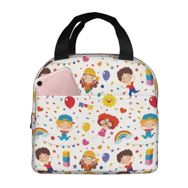 Balery Childrens Party Bolsa de Almuerzo Aislada – Caja de Almuerzo con Papel de Aluminio Grueso, Mantiene la Comida Fresca por 4 Horas