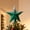 Green, variant on SHJHENG Christmas Tree Topper Star, 5 Pointed Glitter Coated Plastic Star with Secure Base, Xmas Tree Top Ornament for Holiday Party Home Decor, Red Green Blue 1 Pack