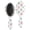Unicorn and Cat White Pattern, variant on Seahorse and Star White Pattern Brush, Detangling Hair Brush,Air Cushion Hair Comb, Round Tip Bristles Gifts for Daily Hair Care