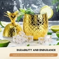thumbnail image 6 of 2 Pack Pineapples Drink Cups, 450Ml Gold Pineapples Tumbler with Stretched Straw, Haw xwm25, 6 of 6