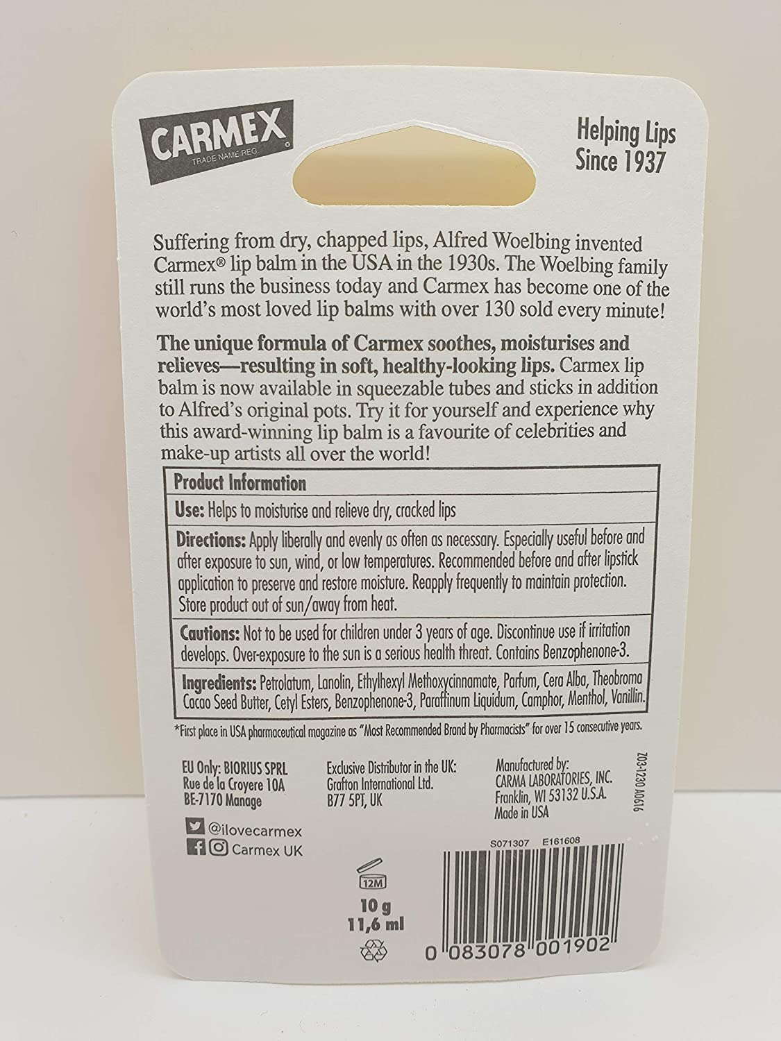Carmex Soothing Lip Balm, Strawberry 0.35 oz (Pack of 2) - image 2 of 4