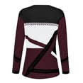thumbnail image 4 of Blouses for women dressy casual Polyester,Spandex Soft Clothing M Red womens blouses, 4 of 4