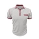 thumbnail image 4 of Blusa y camisa de manga corta con cuello vuelto para hombre, estilo casual, de color liso, con solapa, mangas, cuello redondo, botones y bolsillo., 4 of 7