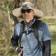 thumbnail image 3 of Wide Brim Solar Fan Outdoor Fishing Hat-Solar & USB Charging, Garden Beach Fisherman Sun Hat, 3 of 7