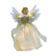 thumbnail image 3 of Figura de ángel en la copa del árbol, adorno para la punta del árbol, muñeco de ángel, decoración navideña clásica Blanco y dorado, 3 of 9