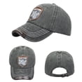 thumbnail image 2 of MIASHUI Men Women Washed Denim Cap Unisex Adjustable Baseball Hat,Black, 2 of 4